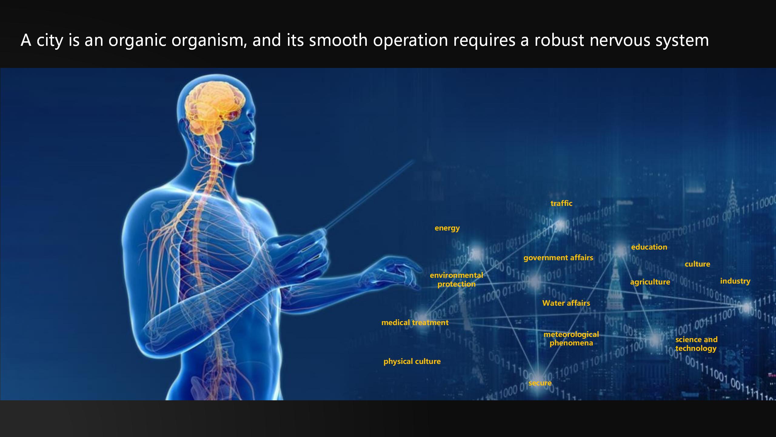 A city is an organic organism, and its smooth operation requires a robust nervous system
